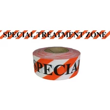 Presco Printed Flagging Tape: 1-1/2 in. x 300 ft. Orange/White/Black SPECIAL TRE