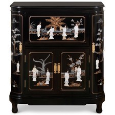 US Seller - Black Lacquer Mother of Pearl Ori...