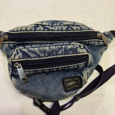 PORTER B Seal Yoshida Special Order Tehran Waist Pouch Denim