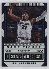 2020 Panini Contenders Draft Picks Game Ticket Green Explosion Rui Hachimura 8d4