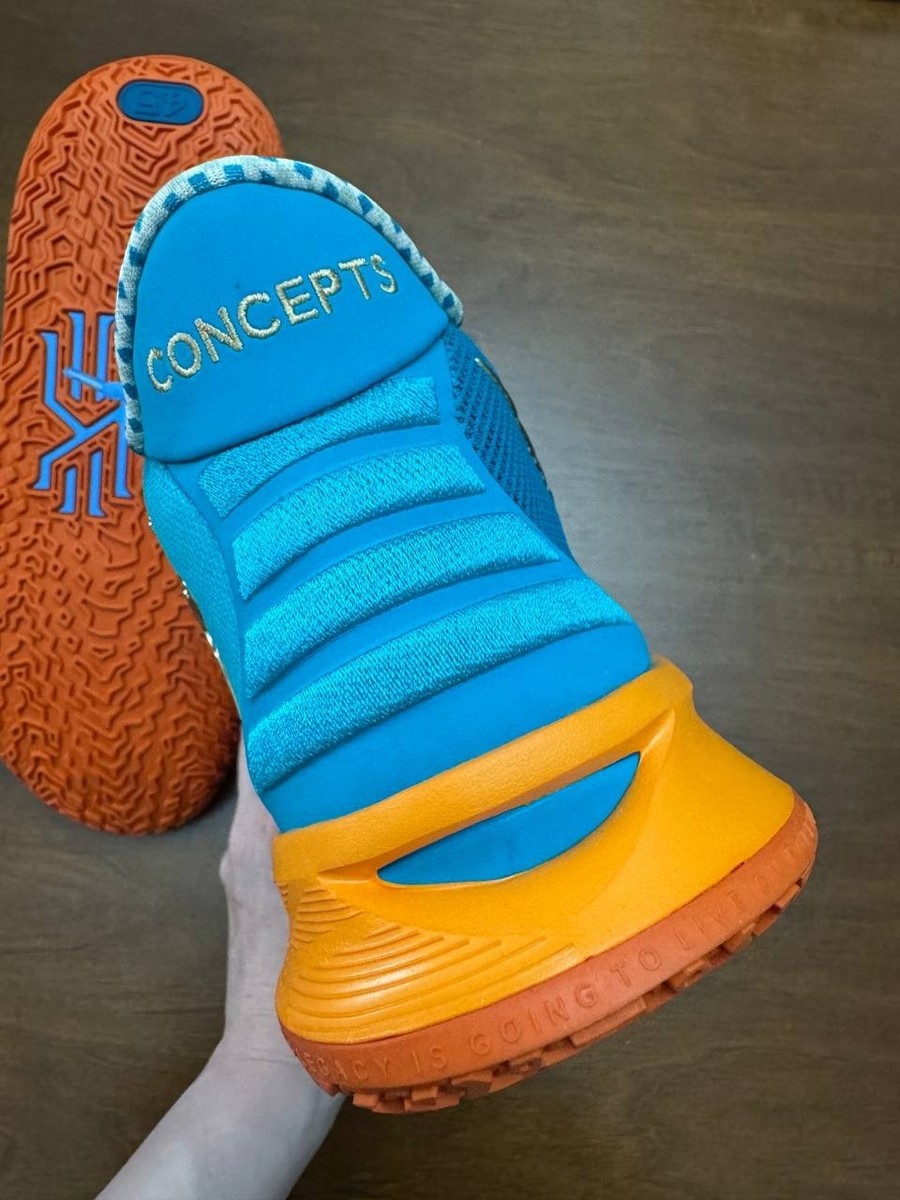 NO BOX! NIKE Nike Kyrie 7 Concepts Horus Teal/Orange-Ice CT1137