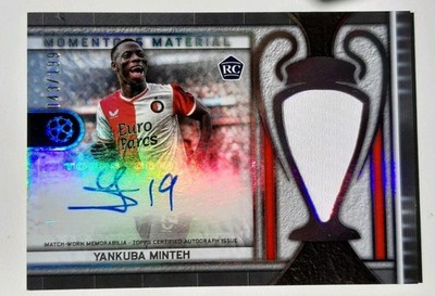 Yankuba Minteh Rookie Patch Auto - Match Worn RPA /199. Toped Museum Sammlung