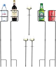 Heavy Duty Drink Holder Set of 7, Outdoor Yar...