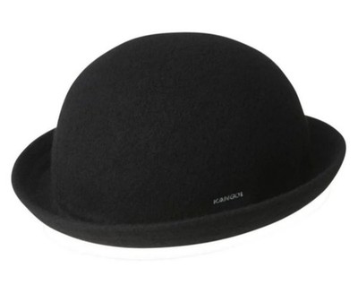 Brand New Kangol Wool Bombin Bowler Black Hat Size Medium KO710ST