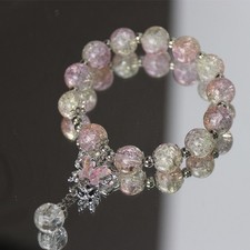 Butterfly Moonstone Minimalist Pink Bracelet 925 Sterling Silver Womens Girls