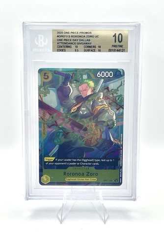 Roronoa Zoro (One Piece Day Dallas 2025) graded BGS 10 for sale on eBay