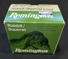 Vintage REMINGTON Rabbit / Squirrel Load 12 GA. Shotgun Shells Ammo Empty Box