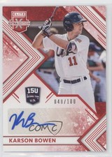 2018 Elite Extra Edition 15U National Team Signatures Red Karson Bowen Auto a3i
