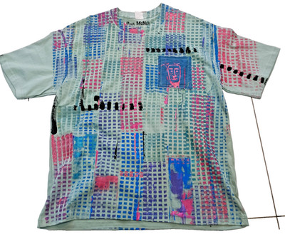 PUNKY T-SHIRT Gr. XXL - CUSTOMIS by Paul McNeil HAND PRINTED