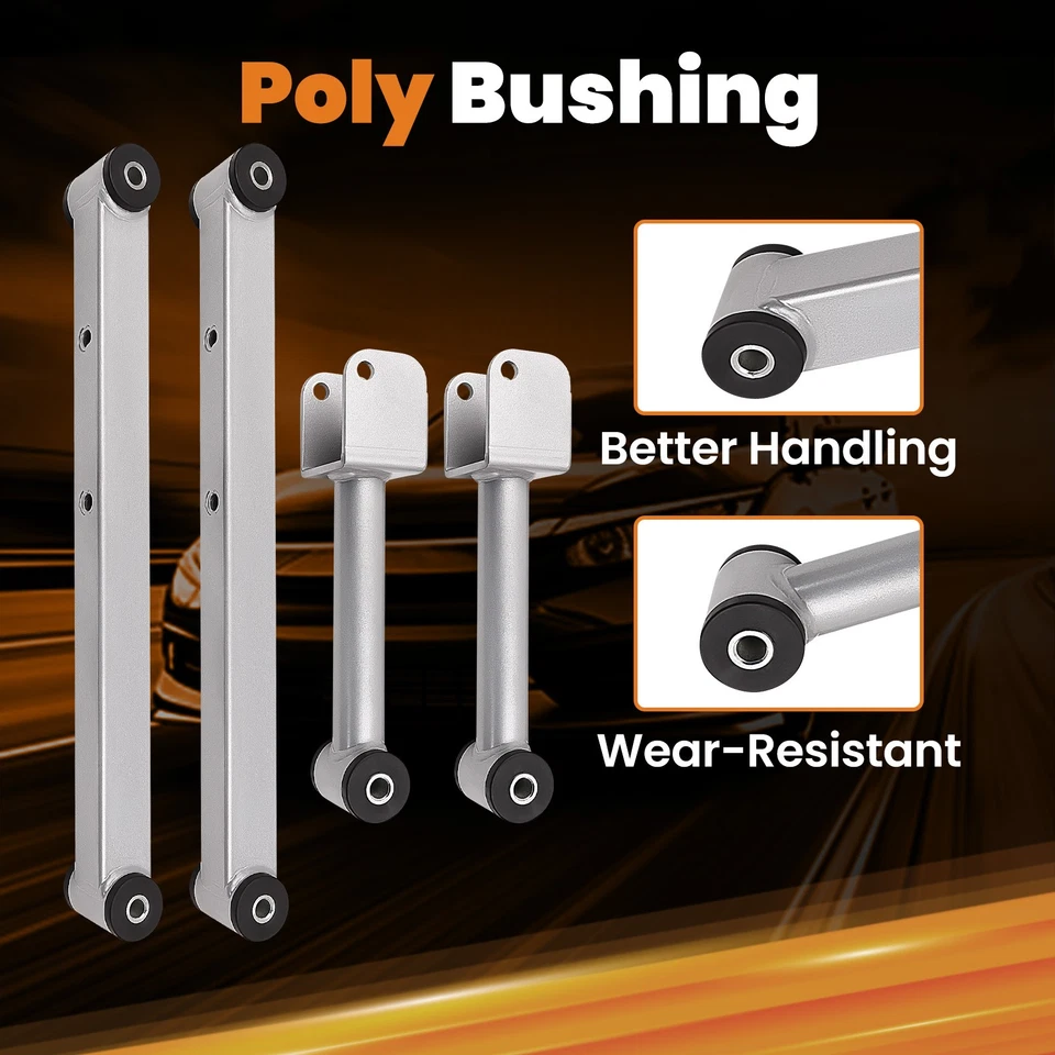 Braço de controle traseiro inferior e superior 4 peças para GM B-Body Chevrolet Impala SS 94 -96 - Imagem 3 de 4