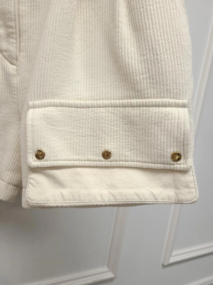 Louis Vuitton Beige Goldene Cord Safari Shorts 36 48189692 [U]