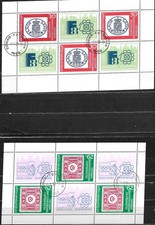 Bulgaria 1988 - 2 mini sheets - Finlandia + Olymphilex Seoul - stamped