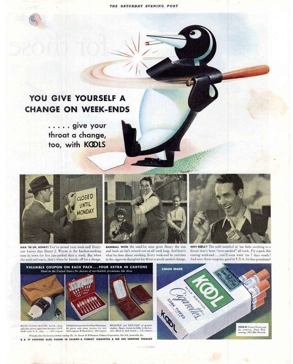 Kool Penguin In Collectible Tobacco Cigarettes for sale | eBay