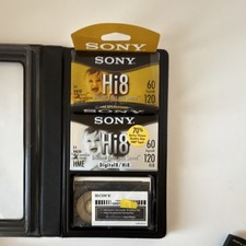 2 NEW Sony Hi8 Digital8 Recordable Cassette Tape 60/120 min with bonus guide