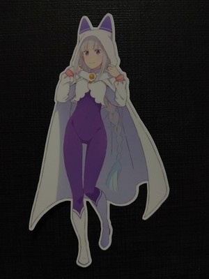 Emilia ReZero Re:Zero S4 Outfit Glossy Sticker Anime Waterproof!