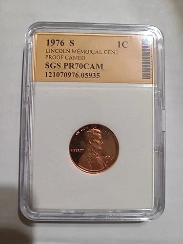 1976-S 1C SGS PR70CAM - Lincoln Memorial Cent PROOF CAMEO