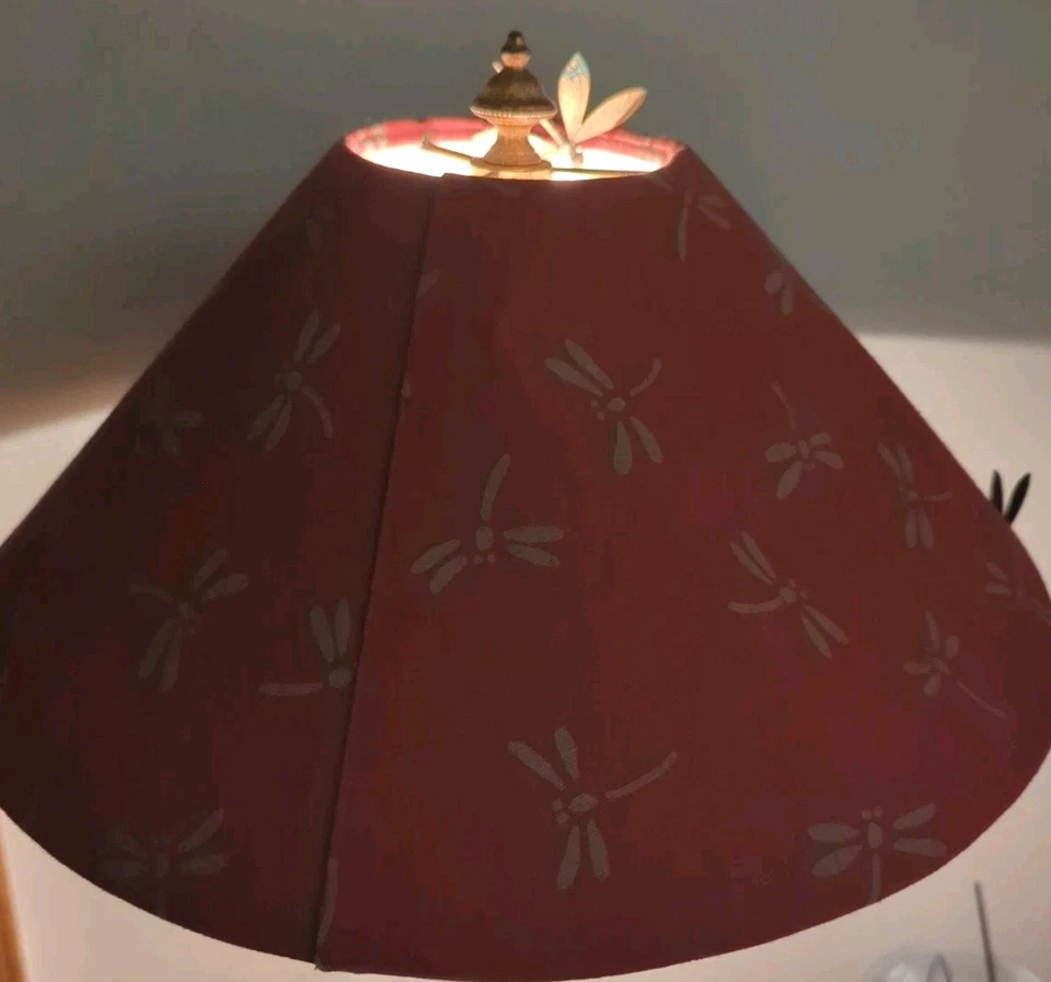 Frederick Cooper лягушка лампа стрекоза абажур середины века отличном - Изображение 2 из 4