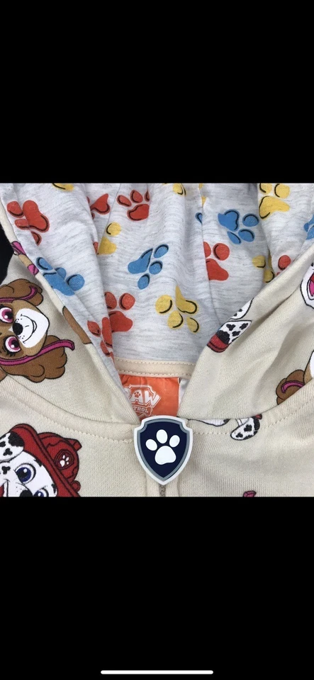 Sudadera con Capucha Paw Patrol Niños Tostada Con Estampado Paw Patrol Cremallera Completa Talla 7 Nueva sin Etiquetas Foto 3 de 4