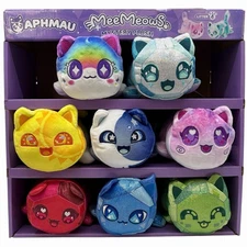 Aphmau MeeMeows 6" Plush Litter 4 Celestial Set Of 8 With Display Box Rainbow