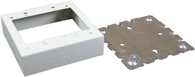 WIREMOLD V5748-2 SWITCH RECEPTACLE BOX 2 GANG 1 3/4  IVORY * NEW