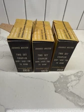 Channel Master Model # 0047 - Two Set Color Coupler UHF/VHF/FM - Lot Of 3 - READ