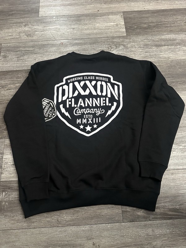 Men’s Dixxon Black Crew Neck Sweater Large