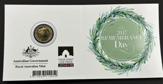 🤗 Australia 2017 $2 Remembrance Day "C" MM Coloured coin Card RAM Limit edt