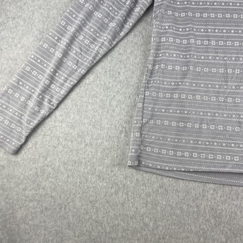32 Degrees Heat Youth Girls Long Sleeve Shirt XL Grey Snowflake Round Neck Light - Picture 4 of 13