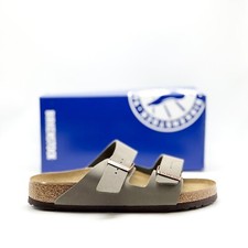  NEW Unisex BIRKENSTOCK Arizona Birkibuc Sandal Slides STONE GREY 0151211   