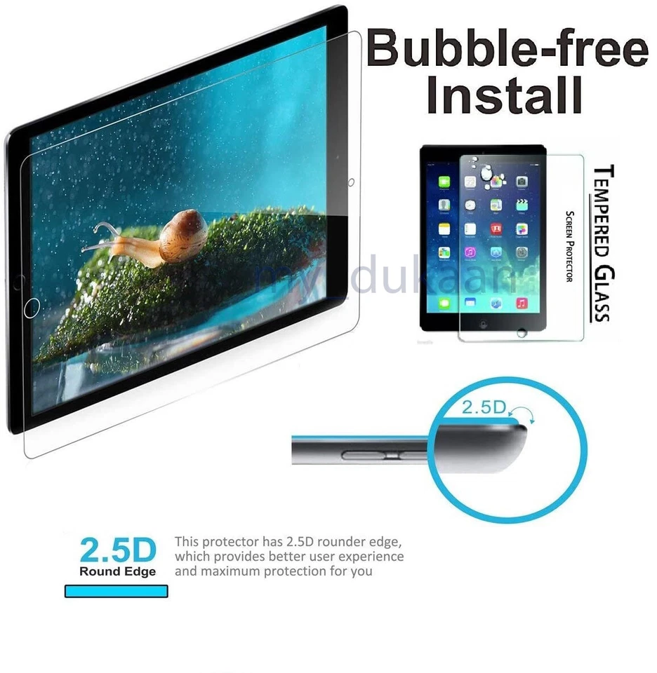 For Samsung Galaxy Tab A7 SM-T500 10.4" (2020) 2xTempered Glass Screen Protector - Image 3 of 4