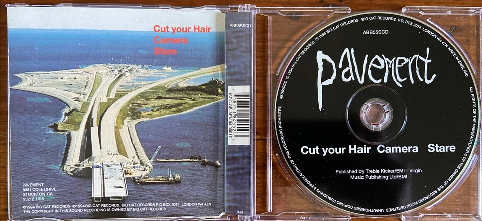 PAVEMENT Cut Your Hair RARE UK CD EP Big Cat B-Sides Malkmus Vintage 90s Grunge - Image 2 of 2