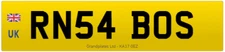 RN PRIVATE NUMBER PLATE RN54 BOS CHERISHED REGISTRATION RN INITIALS BOSS REG