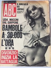 Rivista ABC sexy hot nude for man 1966 N.40 Susan Denberg, Brigitte Bardot