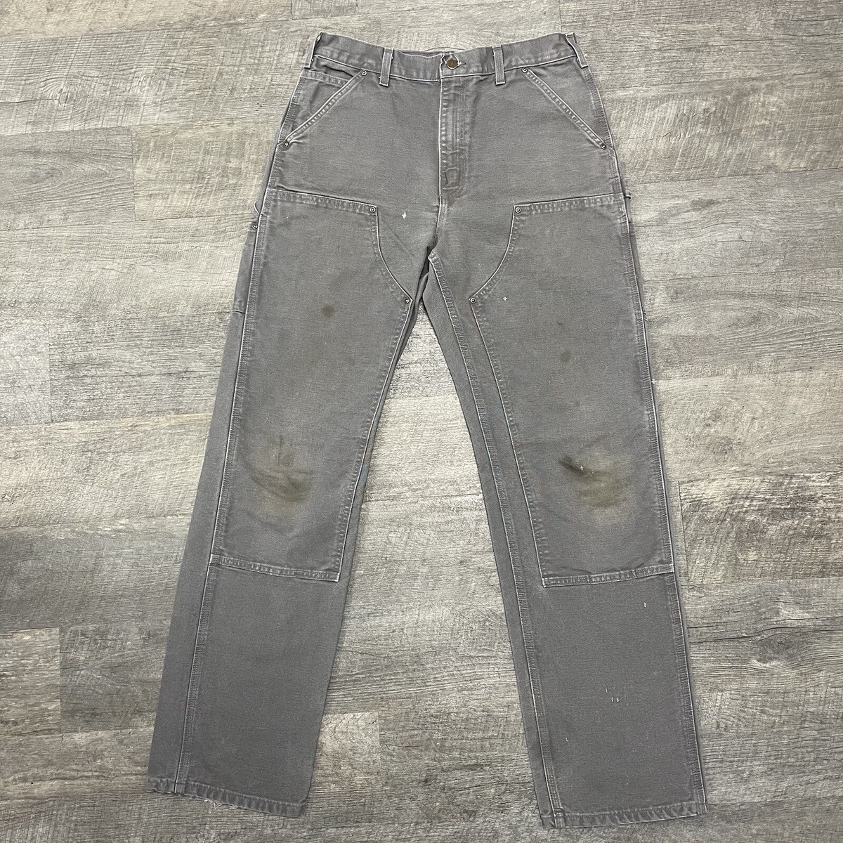 Carhartt B136 GVL 33x36 Double Knee Dungaree Fit Carpenter Pants