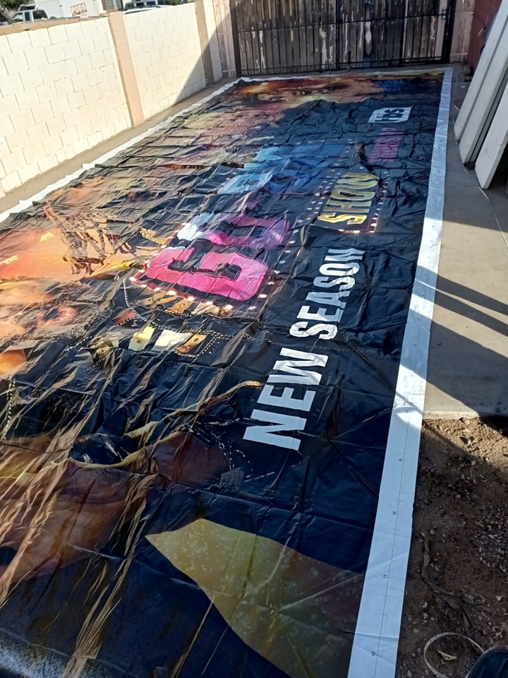 16'X20' NEW billboard vinyl tarp11 Mill 10 Oz NEVED USED | eBay