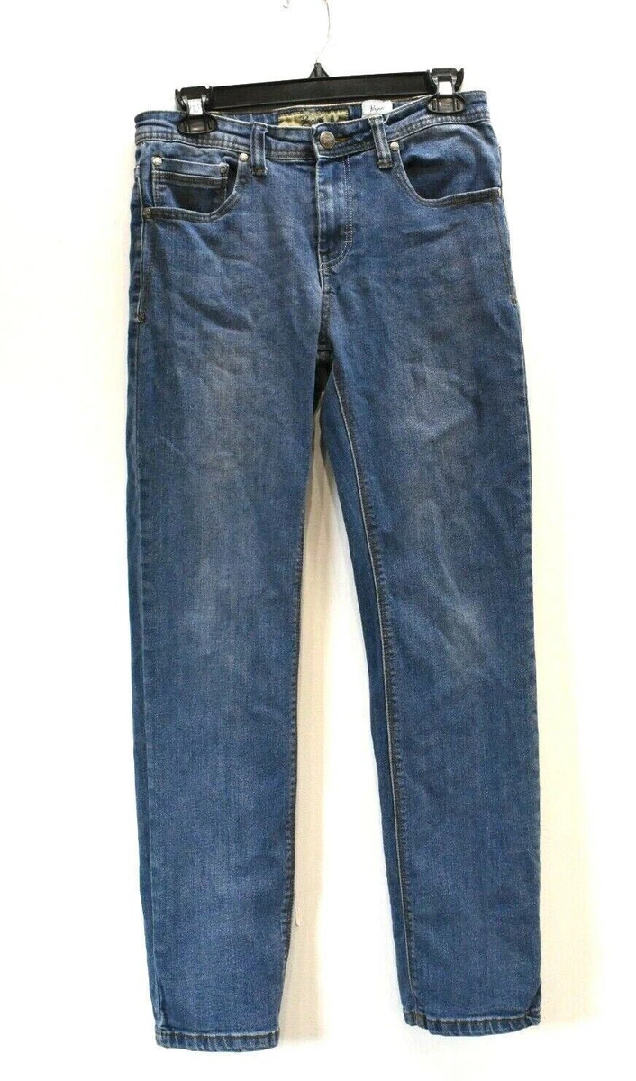 Penguin Munsingwear Womens Medium Wash Straight Leg Denim Blue
