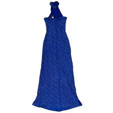 Vintage Jessica McClintock x Gunne Sax Blue Sparkle Dress Size 1
