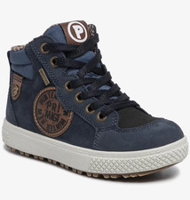 Sneakers alte scarponcini con cerniera PRIMIGI 4392311 blu fodera Gore Tex