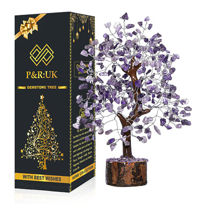 Amethyst Kristall Steinbaum, lila 300 Edelstein 10-12 Zoll Chakrabaum