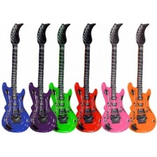 20 Stück Aufblasbare Luftgitarren Bunt 100cm...