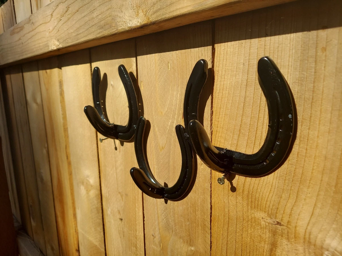 Old Western Style Horseshoe Coat Rack