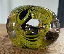 Karlin Rushbrooke Paperweight 3 inches wide Artist Signed