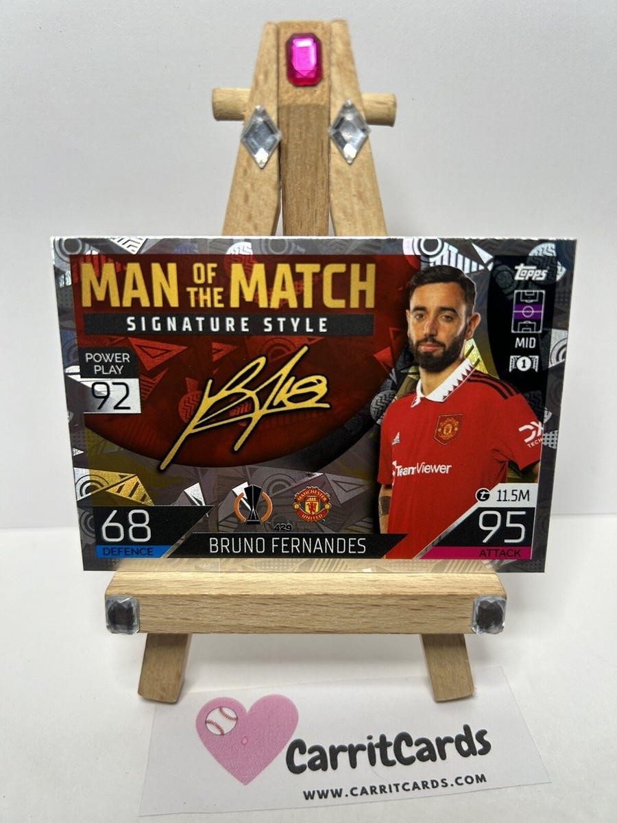 BRUNO FERNANDES 2022-23 Topps Match Attax UEFA Man of the Match