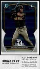 2023 Bowman Chrome BCP-81 Nerwilian Cedeno   Padres  Baseball Card