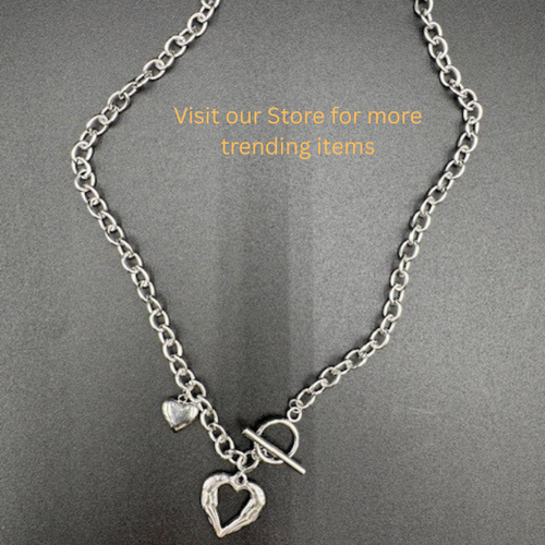 silver heart necklace