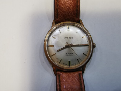 Vintage  GOLD PLATED SWISS MADE MEN WATCH FORSAM