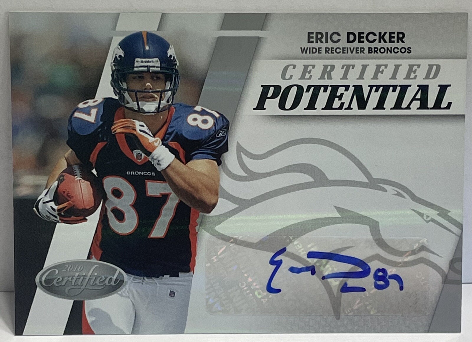 Eric Decker Panini Certified Potential #2 Autograph