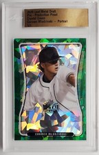 2020 Leaf Metal Draft Pre-Product Proof Crystal Green Carmen Mlodzinski RC 1/1