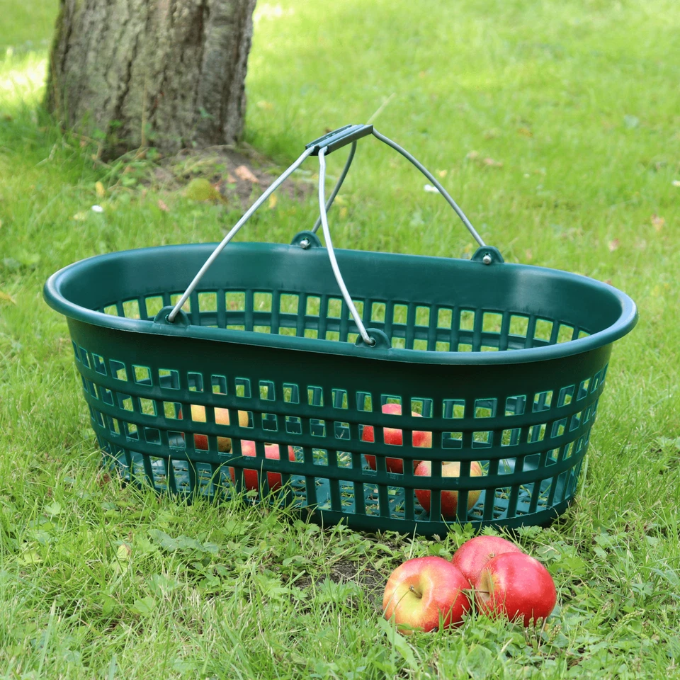 Jopa Gartenkorb 15kg, oval, mit Klappbügel, Erntekorb, Obstkorb, Kartoffelkorb - Bild 2 von 4