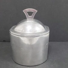 Croscill Home Fashions Edge 51 Silver Jar Aluminum Storage Container with Lid